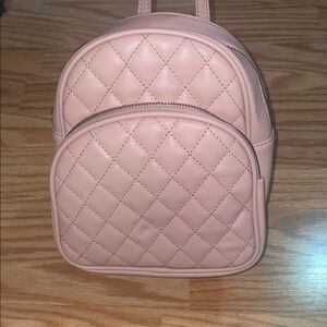 Quilted Pink Backpack